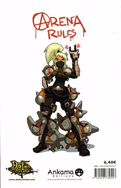 Verso de l'album Dofus Arena 2 L'heure des Démons