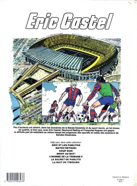 Verso de l'album Eric Castel Tome 7 La nuit de Tibidabo