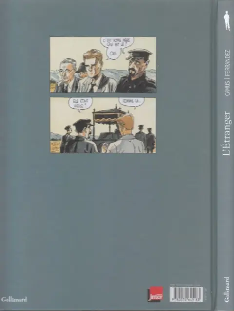 Verso de l'album L'Étranger