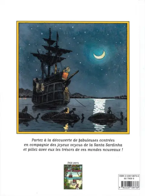 Verso de l'album Les Fabuleuses dérives de la Santa Sardinha 2