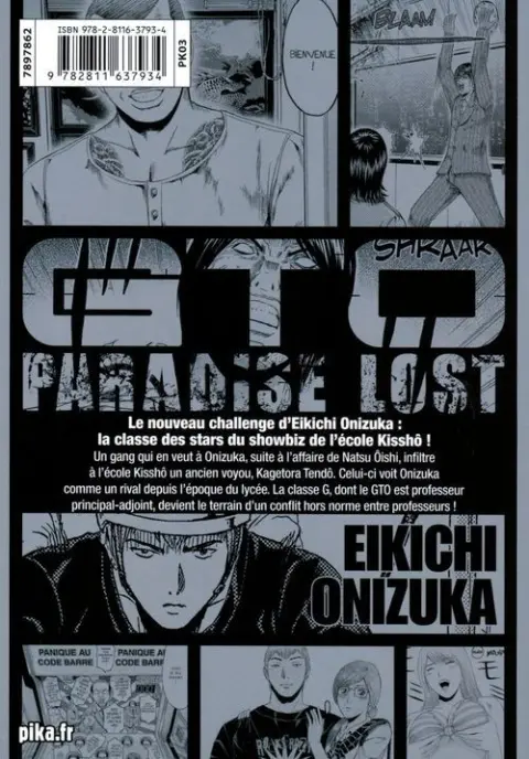 Verso de l'album GTO - Paradise Lost 10