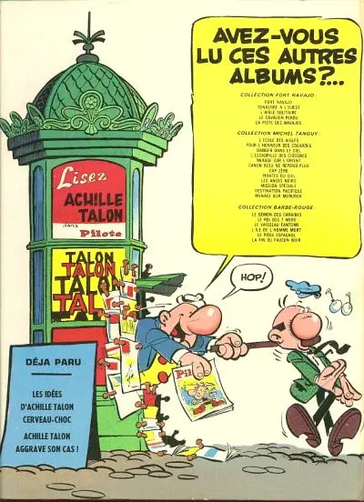 Verso de l'album Achille Talon Tome 3 Achille Talon persiste et signe !