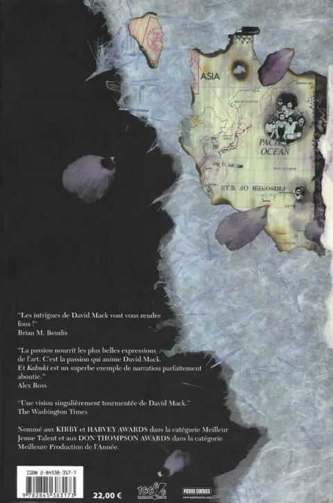 Verso de l'album Kabuki Tome 3 Cercle de Sang