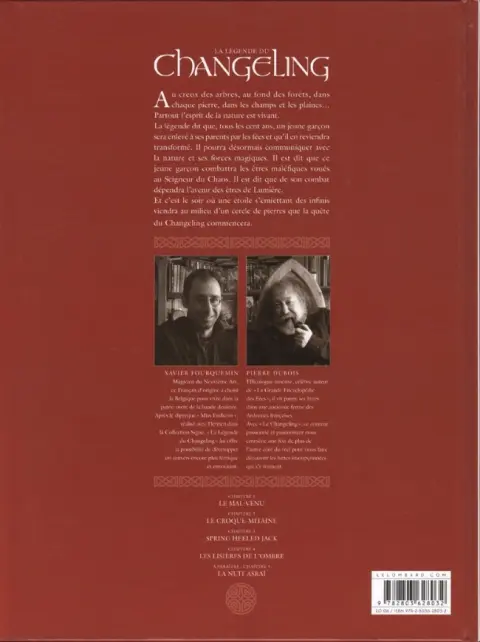 Verso de l'album La Légende du Changeling Tome 4 Les lisières de l'ombre