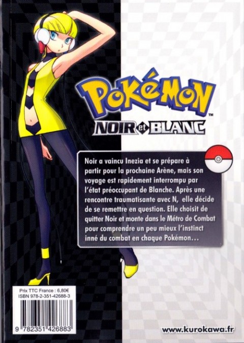 Verso de l'album Pokémon : Noir et Blanc Tome 4