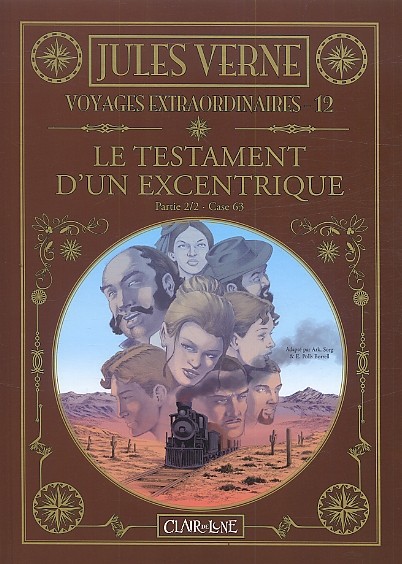 Couverture de l'album Jules Verne - Voyages extraordinaires Tome 12 Le testament d'un excentrique - Partie 2/2 - Case 63
