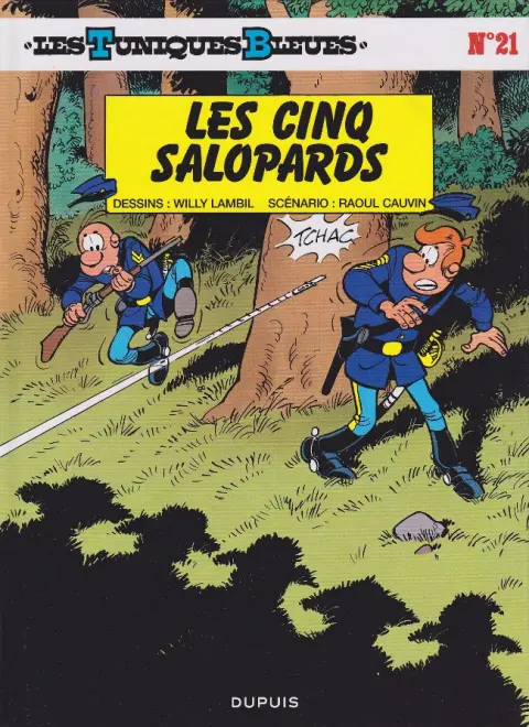 Couverture de l'album Les Tuniques Bleues Tome 21 Les cinq salopards