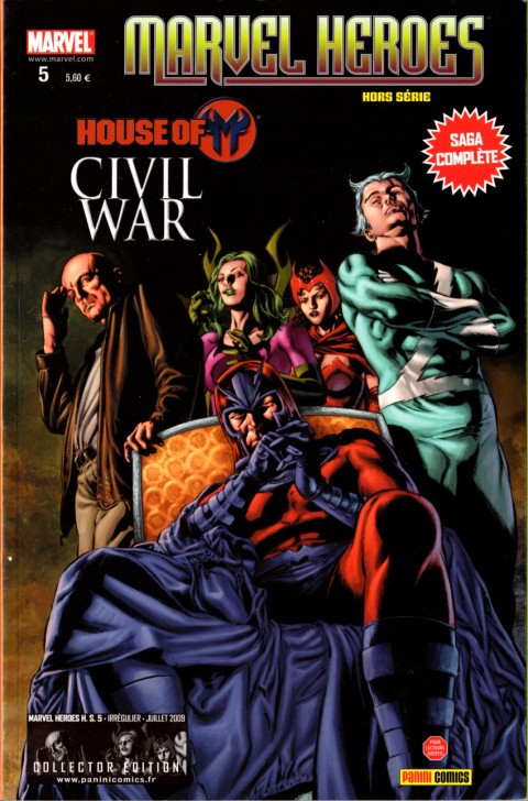 Couverture de l'album Marvel Heroes Hors Série Tome 5 Civil War : House of M