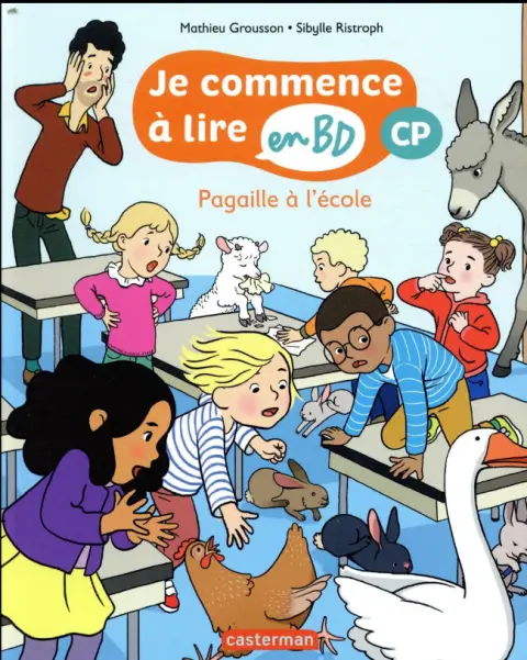 Je commence à lire en BD CP Tome 3 Pagaille à l'école
