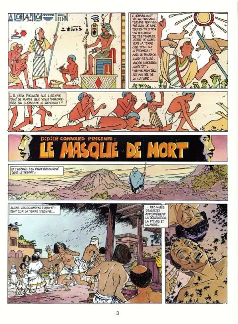Planche de l'album Les Héritiers du soleil Tome 1 Le masque de mort