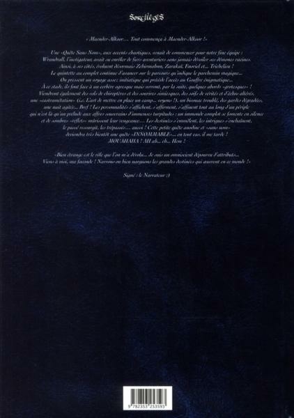 Verso de l'album Reflets d'Acide Tome 2 Quintette en sols quinteux !