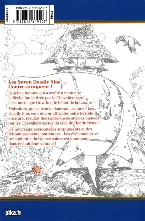Verso de l'album Seven Deadly Sins 8