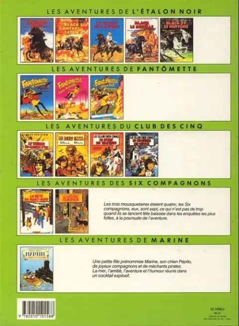 Verso de l'album Les Six compagnons Tome 2 Le mystère Guignol