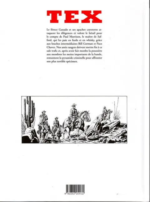 Verso de l'album Tex (Spécial) Tome 2 Terre sans loi