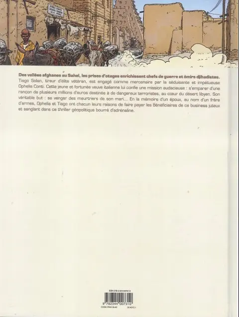 Verso de l'album Tiago Solan Tome 1 Rançon d'état