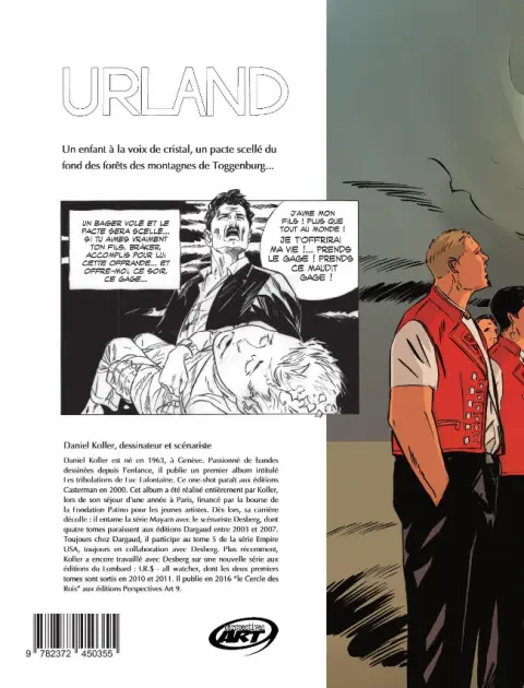 Verso de l'album Urland