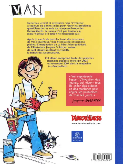 Verso de l'album Van l'inventeur Tome 2 Ça Va barder !
