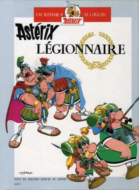 Verso de l'album Astérix Tomes 9 et 10 Astérix et les normands / Astérix légionnaire