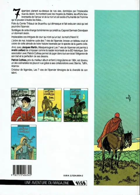 Verso de l'album Les 7 Vies de l'Épervier Tome 3 L'arbre de mai