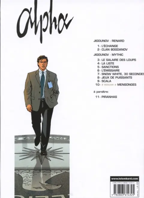 Verso de l'album Alpha Tome 1 L'Échange