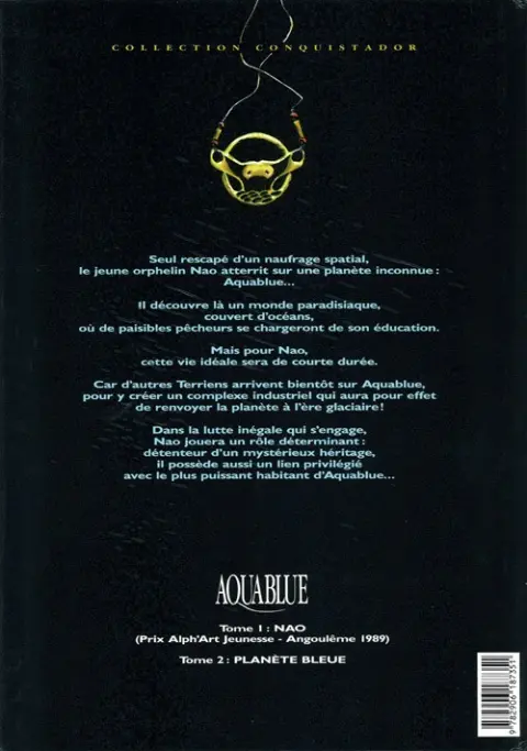 Verso de l'album Aquablue Tome 1 Nao