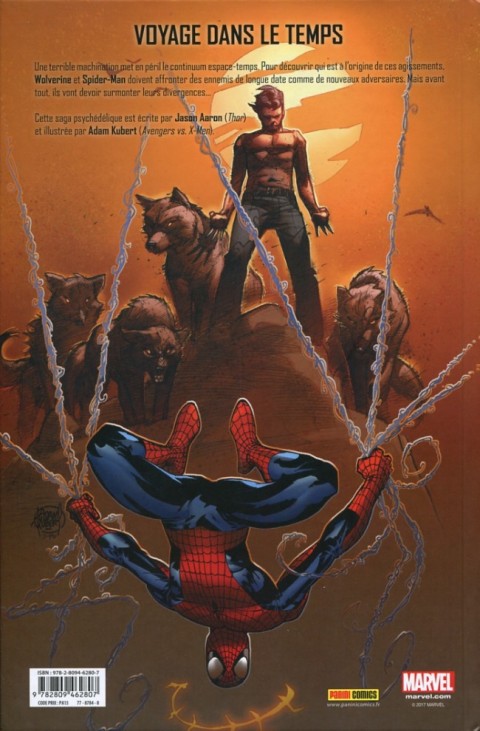 Verso de l'album Astonishing Spider-Man & Wolverine Une erreur de plus
