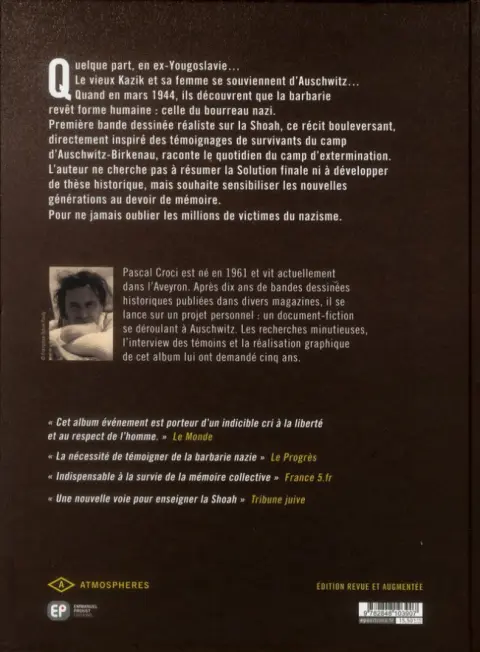 Verso de l'album Auschwitz