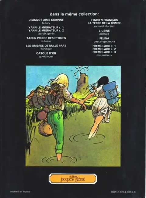Verso de l'album Brunelle et Colin Tome 1 Le vol noir