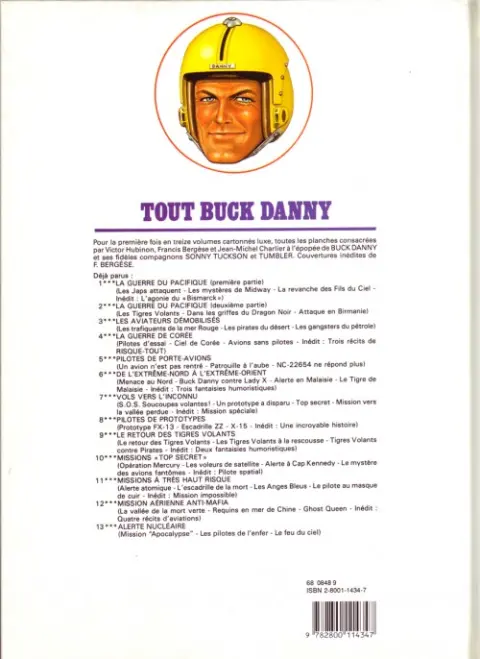 Verso de l'album Tout Buck Danny Tome 9 Le retour des Tigres Volants