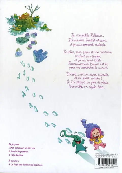 Verso de l'album Ernest & Rebecca Tome 1 Mon copain est un microbe