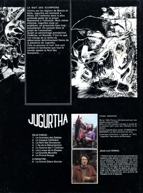 Verso de l'album Jugurtha Tome 3 La nuit des scorpions