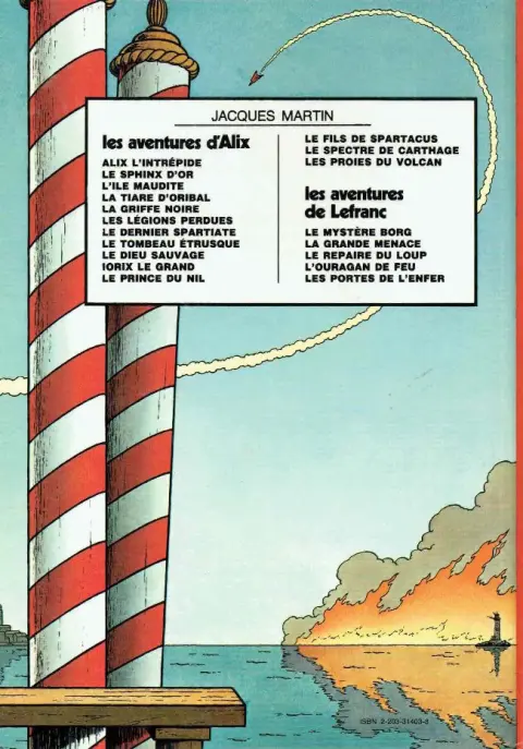 Verso de l'album Lefranc Tome 4 Le repaire du loup