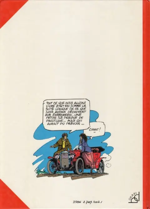 Verso de l'album Nicéphore Vaucanson Tome 2 L'ombre du scarabée