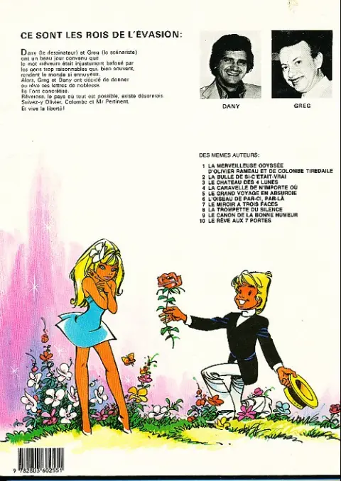 Verso de l'album Olivier Rameau Tome 8 La trompette du silence