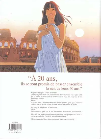 Verso de l'album Une nuit à Rome Livre 1