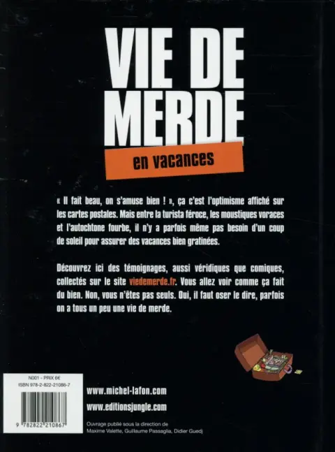 Verso de l'album Vie de merde Tome 4 En vacances