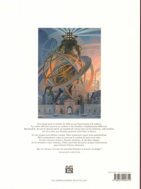 Verso de l'album Machines à colorier