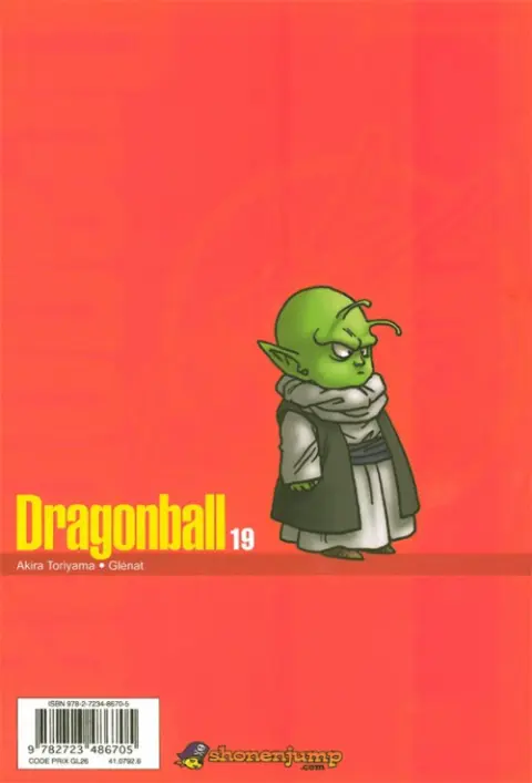 Verso de l'album Dragon Ball Perfect Edition 19