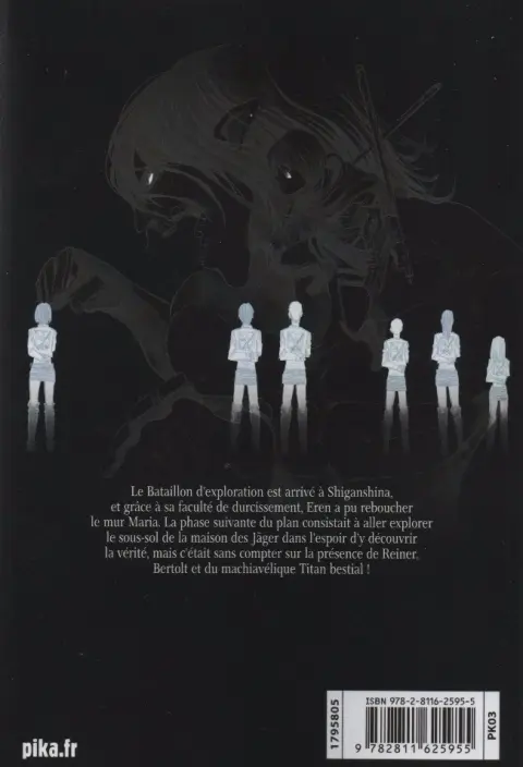 Verso de l'album L'Attaque des Titans 19