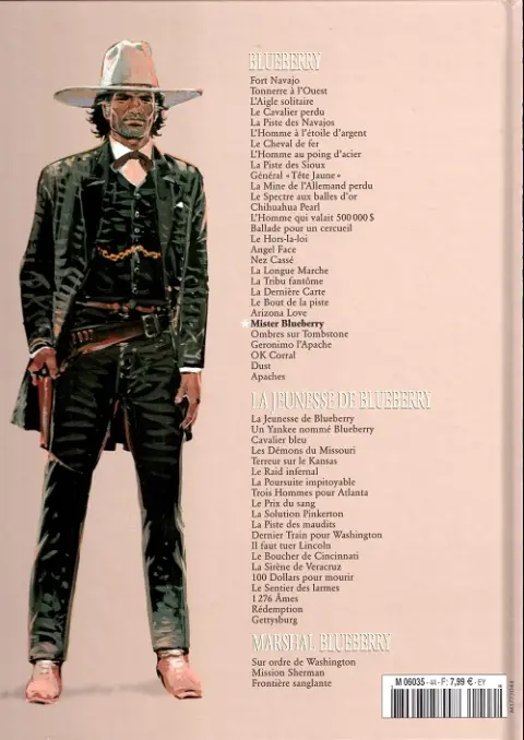 Verso de l'album Blueberry La Collection Tome 24 Mister Blueberry