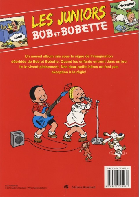 Verso de l'album Bob et Bobette (Les Juniors) Tome 5 On joue !