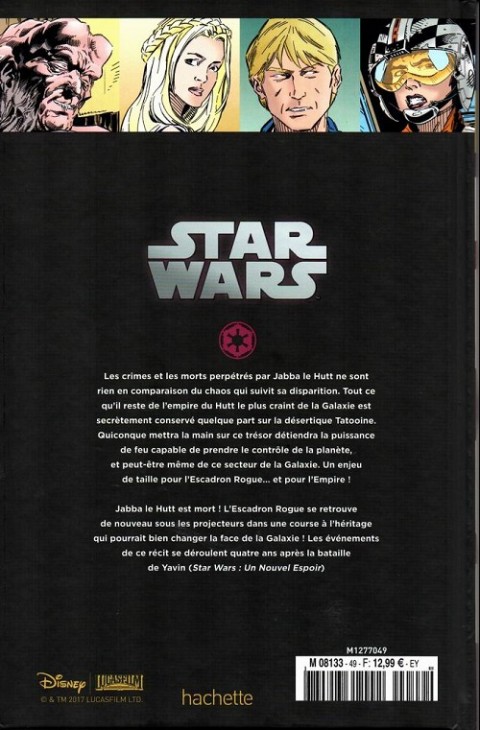 Verso de l'album Star Wars - Légendes - La Collection Tome 49 X-Wing Rogue Squadron - V. Bataille sur Tatooïne
