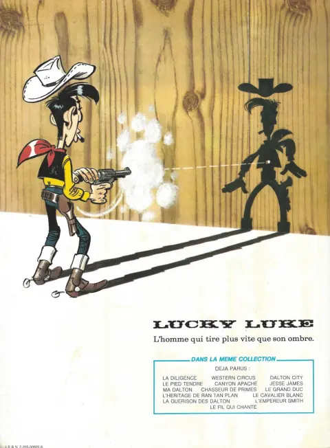 Verso de l'album Lucky Luke Tome 44 La guérison des Dalton