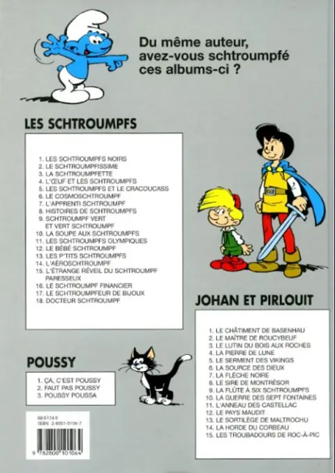 Verso de l'album Johan et Pirlouit Tome 12 Le pays maudit