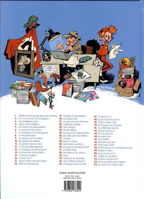 Verso de l'album Spirou et Fantasio Tome 49 Spirou et Fantasio à Tokyo
