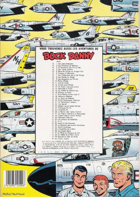 Verso de l'album Buck Danny Tome 22 Top secret
