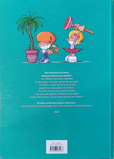 Verso de l'album Les P'tits diables Tome 15 Le Bourreau des sœurs !