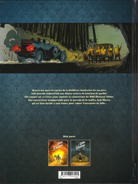 Verso de l'album Julie Doohan Tome 2 Wild mustang saloon