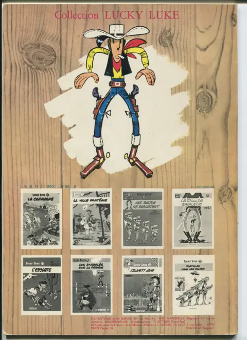Verso de l'album Lucky Luke Tome 16 En remontant le Mississipi