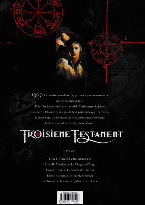 Verso de l'album Le Troisième Testament Tome 2 Matthieu ou le visage de l'Ange